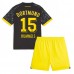 Tanie Strój piłkarski Borussia Dortmund Mats Hummels #15 Koszulka Wyjazdowej dla dziecięce 2023-24 Krótkie Rękawy (+ szorty)